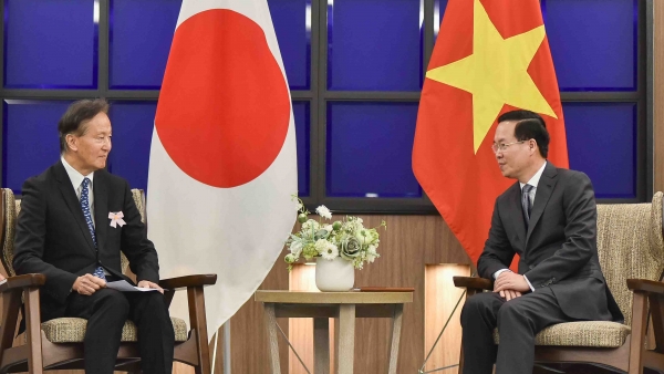 President Vo Van Thuong receives  Kyushu-Vietnam Friendship Association