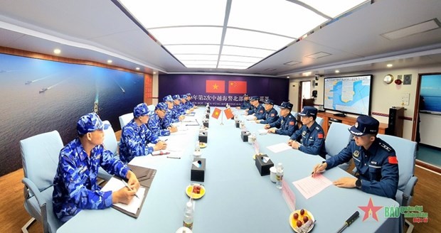 Vietnam, China Coast Guards conduct joint patrol on waters adjacent to demarcation line in Gulf of Tonkin.
