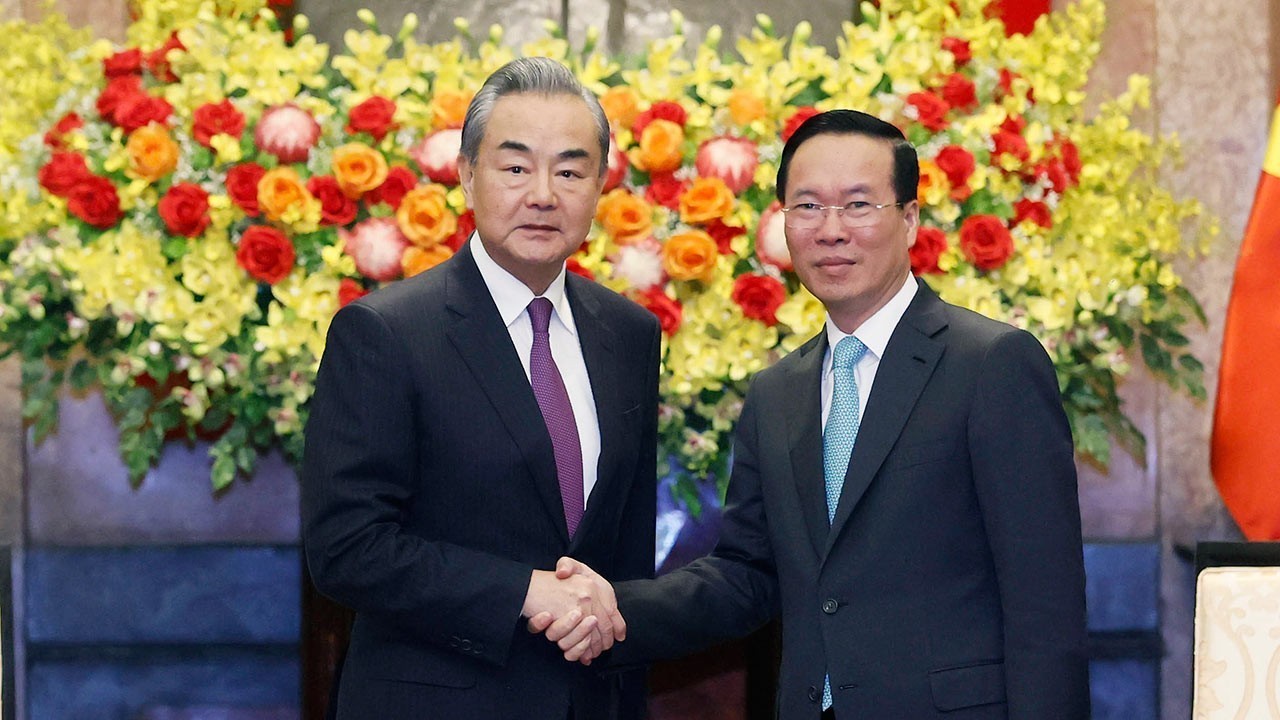 President Vo Van Thuong hosts Chinese Foreign Minister Wang Yi