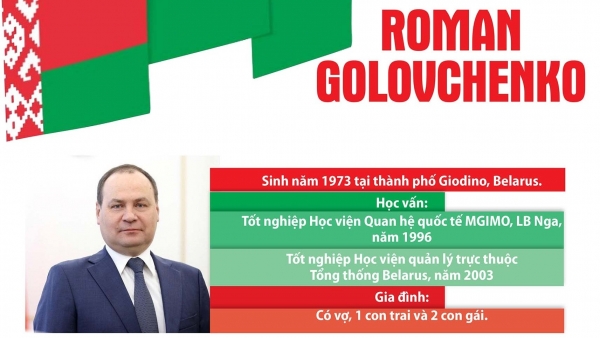 Tiểu sử Thủ tướng Cộng hòa Belarus Roman Golovchenko