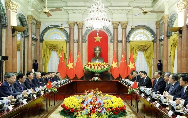 President Vo Van Thuong and Chinese President Xi Jinping hold talks in Hanoi