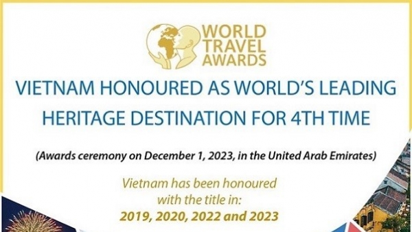 Vietnam honoured as World’s Leading Heritage Destination for 4th time