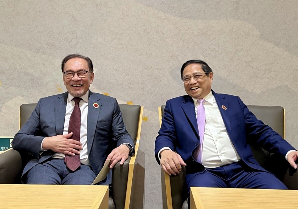 (12.17) Thủ tướng Chính phủ Phạm Minh Chính và Thủ tướng Malaysia Anwar Ibrahim. (Nguồn: VGP/Nhật Bắc)
