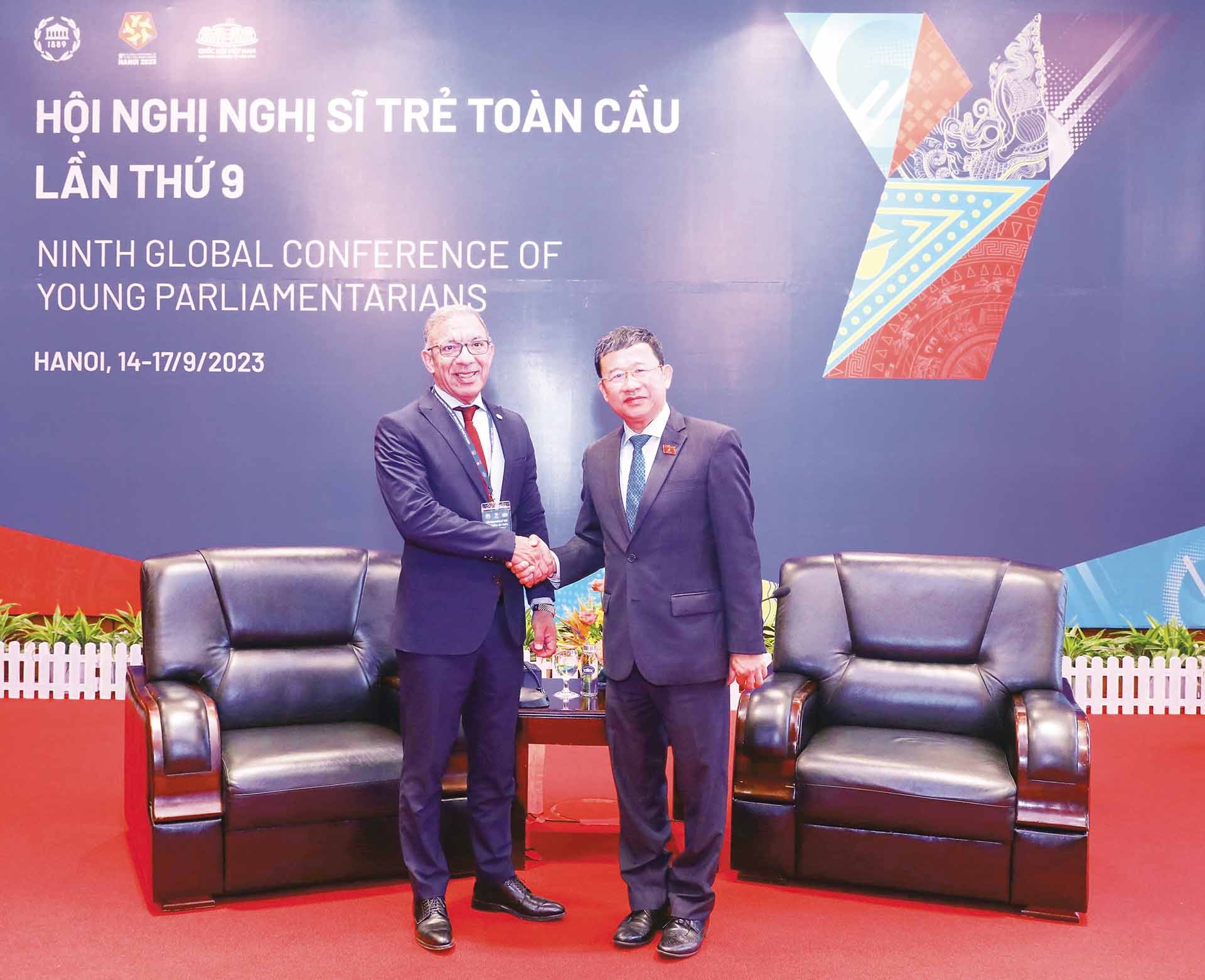 Chairman of the National Assembly’s Foreign Affairs Committee received international guest on the occations of the 9th Global Young Parliamentarians Conference, September 2023.