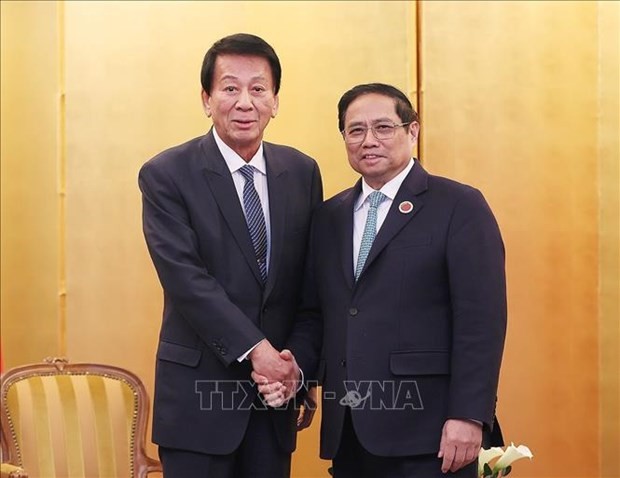 PM Pham Minh Chinh meets former Special Ambassador for Vietnam-Japan, JBIC Chairman