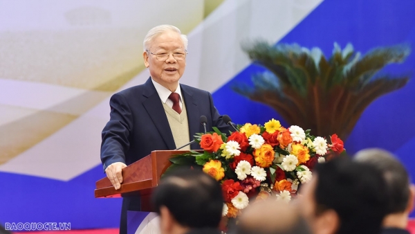 General Secretary Nguyen Phu Trong delivered remarks at 32nd National Diplomatic Conference