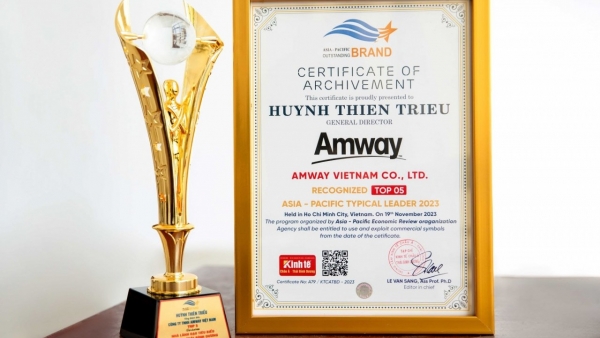 Amway Vietnam secures double awards at Asia Pacific Outstanding Brand 2023