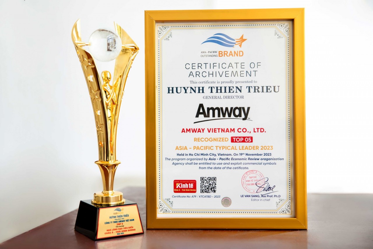 Amway Vietnam received Top 5 Outstanding Leaders in Asia-Pacific 2023.