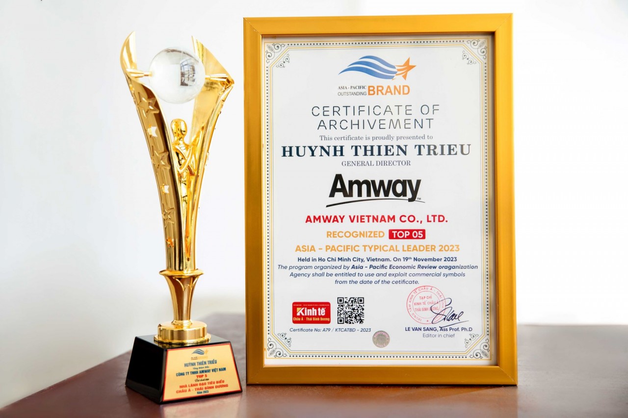 Amway Vietnam received Top 5 Outstanding Leaders in Asia-Pacific 2023. Amway Vietnam received Top 5 Outstanding Leaders in Asia-Pacific 2023.