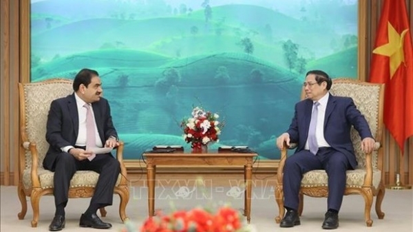 PM Pham Minh Chinh receives Chairman of Adani Group in Hanoi