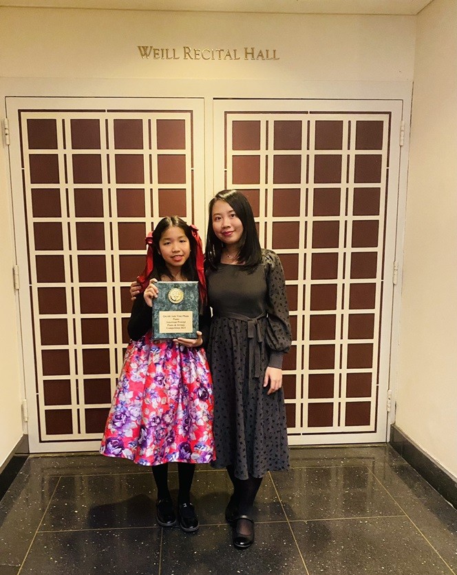 10-year-old Vietnamese girl shines at American Protégé International Music Talent Competition