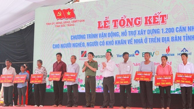 President to participate the sum up event of campaign buiding houses for the poor in Soc Trang