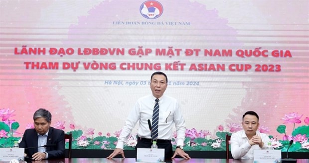 VFF Chairman encourages Vietnamese team for 2023 Asian Cup finals