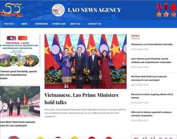 Lao media spotlights Vietnam-Laos special relations
