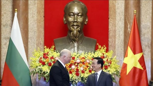 President Vo Van Thuong welcomes Speaker of Bulgarian NA on visit to Vietnam