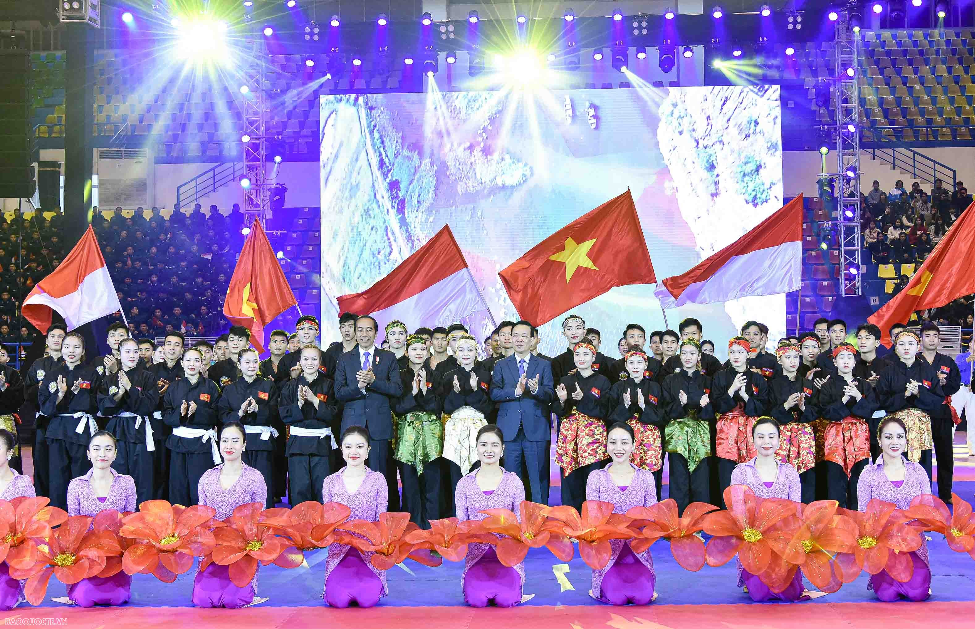 Vietnam, Indonesia Presidents enjoy martial arts performances in Hanoi