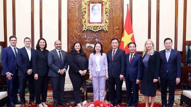 Vice President Vo Thi Anh Xuan receives Ford Motor’s senior official in Hanoi