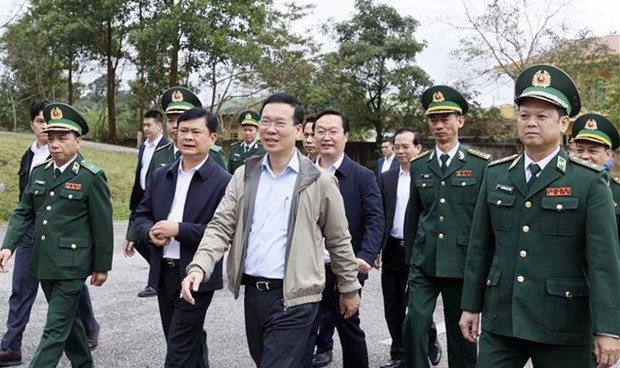 President Vo Van Thuong pays pre-Tet visit, extends wishes to Nghe An province