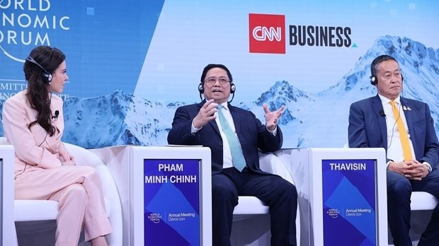 PM Pham Minh Chinh speaks at discussion on ASEAN at WEF Davos 2024