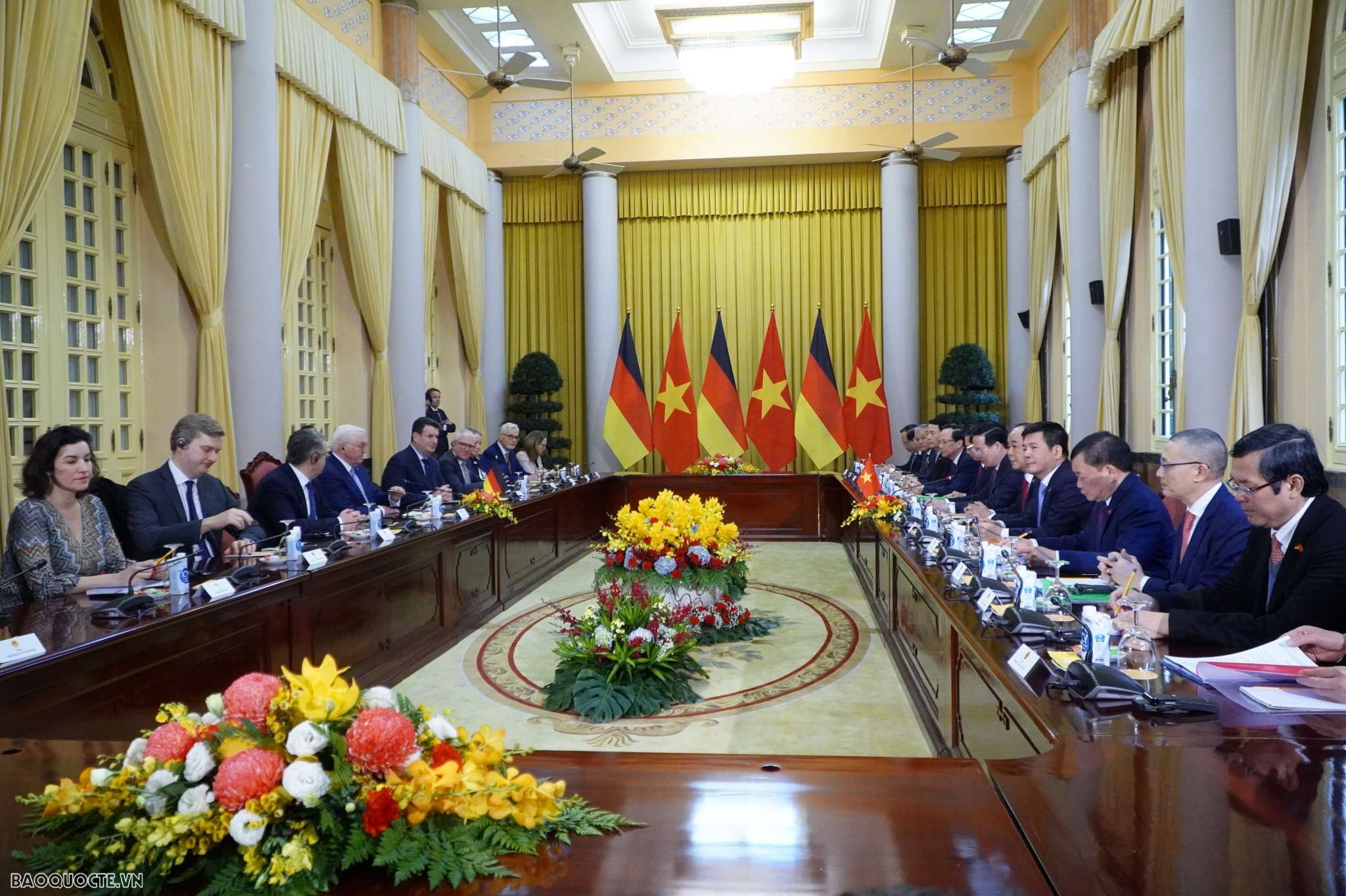 President Vo Van Thuong, German President Frank-Walter Steinmeier hold talks in Hanoi