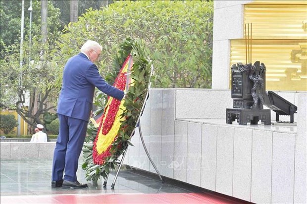 German President Frank-Walter Steinmeier and Spouse explore Temple of Literature in Hanoi
