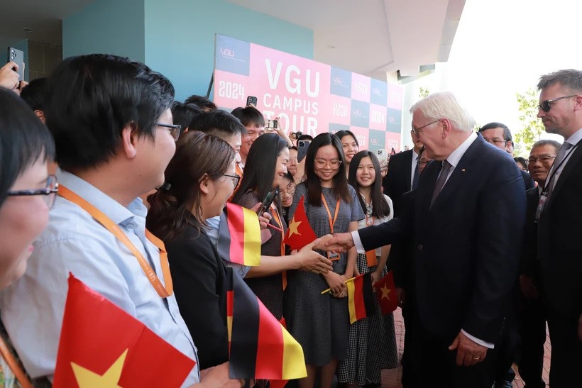 German President visits Vietnamese-German University
