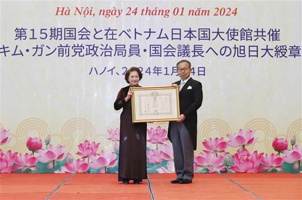 Former NA Chairwoman Nguyen Thi Kim Ngan honoured with Japan's Order Former NA Chairwoman Nguyen Thi Kim Ngan honoured with Japan's Order