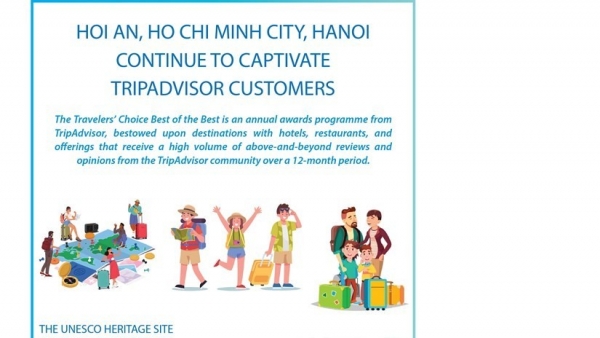 Hoi An, Ho Chi Minh City, Hanoi continue to win over TripAdvisor customers