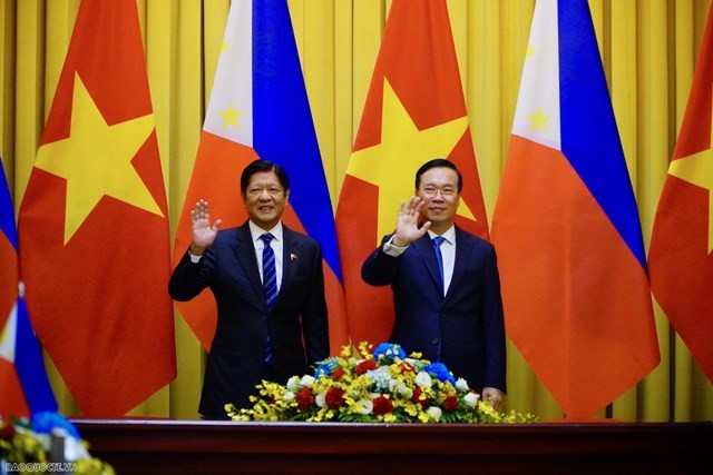 Welcome ceremony held for Philippine President Ferdinand Romualdez Marcos Jr. in Hanoi