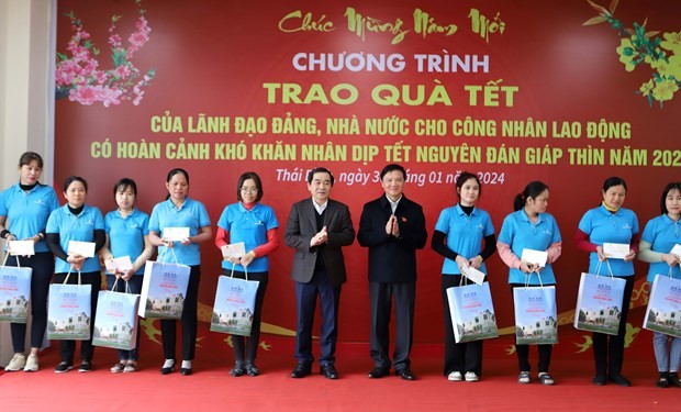 NA Vice Chairman presents Tet gifts to locals in Thai Binh