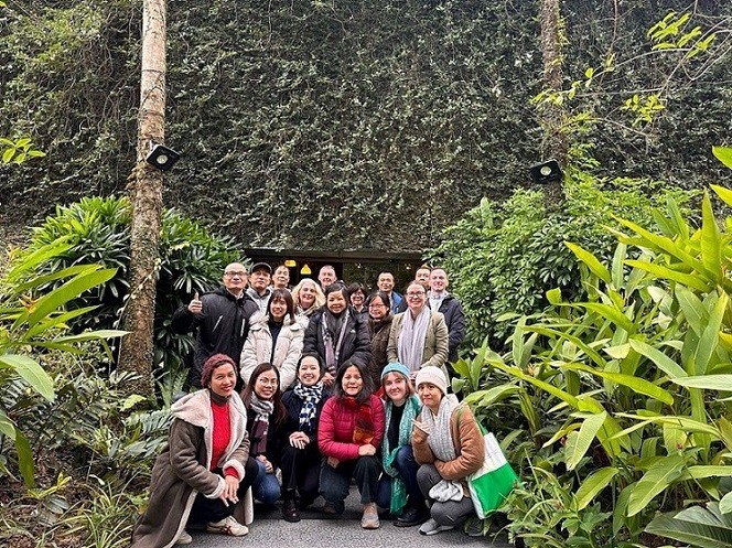 With the Embassy team at a recent strategy planning away day, January 2024Ambassador of Ireland to Vietnam Deirdre Ní Fhallúin