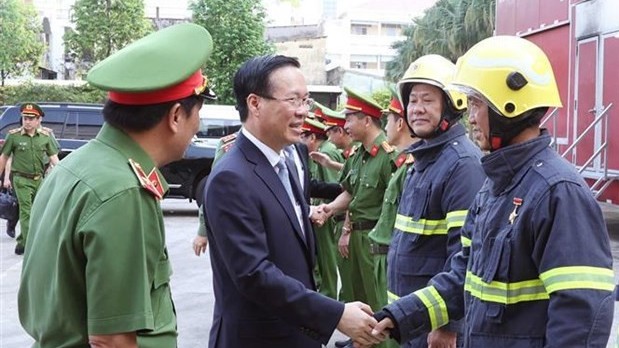 President Vo Van Thuong pays pre-Tet visit to Ho Chi Minh City