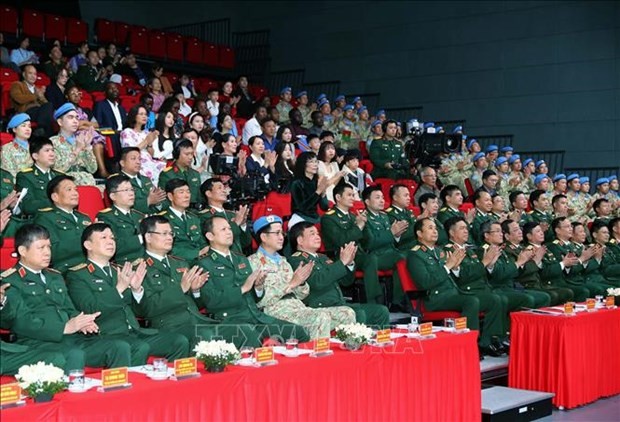 Virtual gathering connects Vietnamese “blue beret” soldiers together before Tet