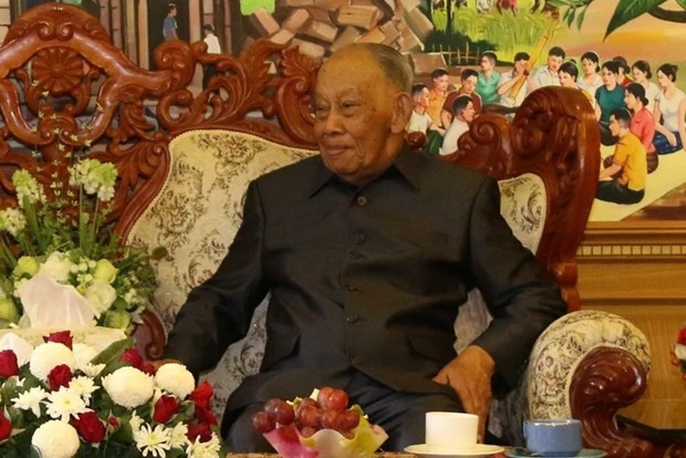 Party, State leaders congratulate former Lao leader on 100th birthday | Politics | Vietnam+ (VietnamPlus)