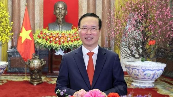 Lunar New Year greeting message by State President Vo Van Thuong