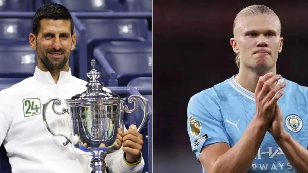 Những thành công rực rỡ của Novak Djokovic và Erling Haaland trong năm 2023