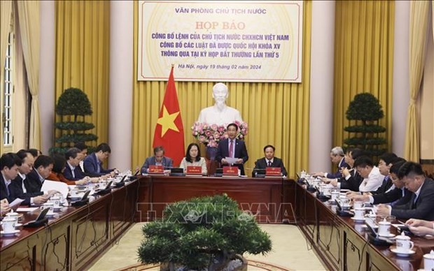 Presidential Office announced two newly-adopted laws