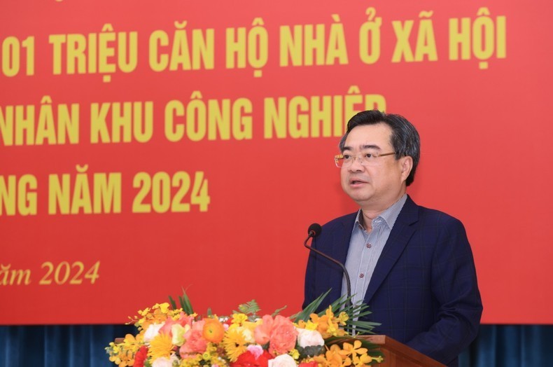 Minister of Construction Nguyen Thanh Nghi speaks at the conference. (Photo: NDO)