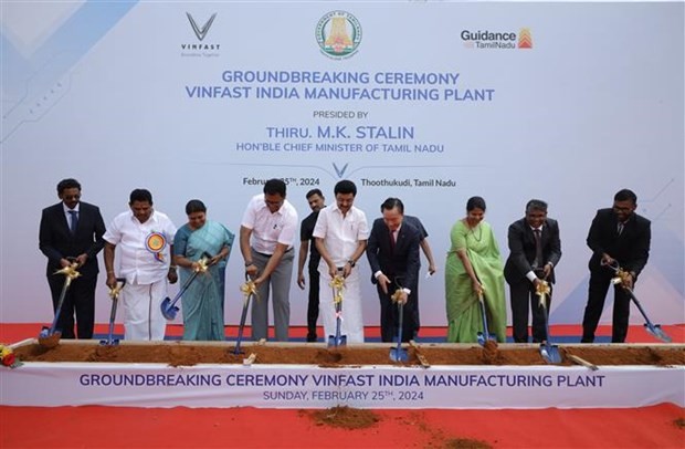 VinFast breaks ground its first integrated EV facility in India’s Tamil Nadu state