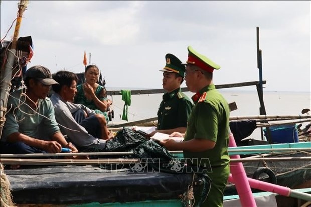Tien Giang&rsquo;s border guard force takes action to combat IUU fishing | Society | Vietnam+ (VietnamPlus)