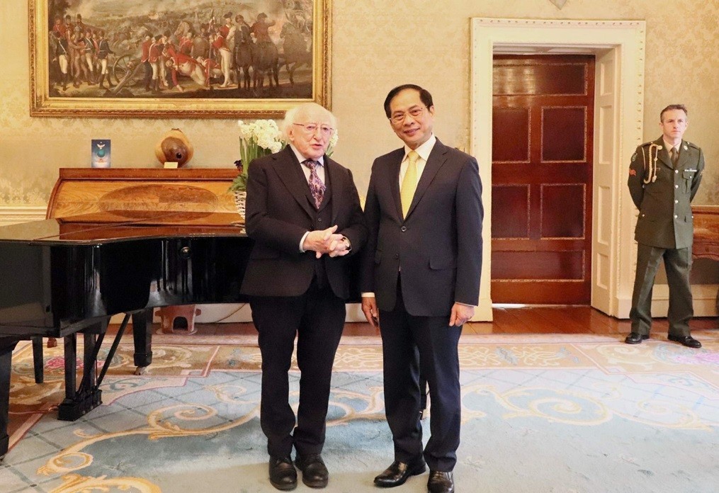 FM Bui Thanh Son meets with Irish President Michael D. Higgins