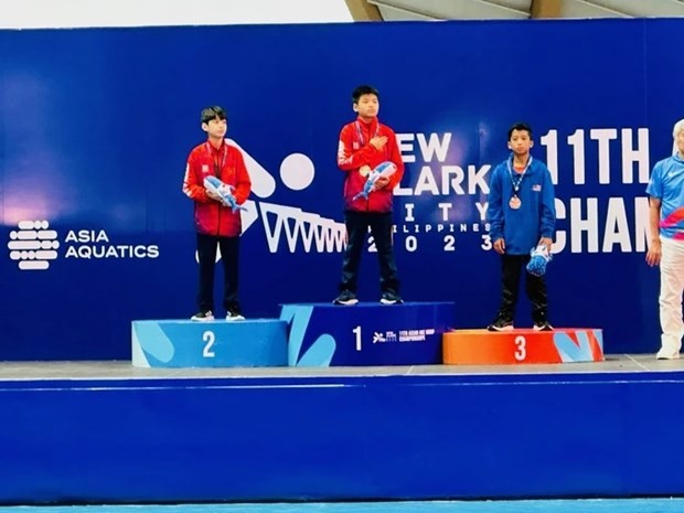 Vietnam wins gold at Asian Age Group Aquatics Championships | Culture - Sports  | Vietnam+ (VietnamPlus)