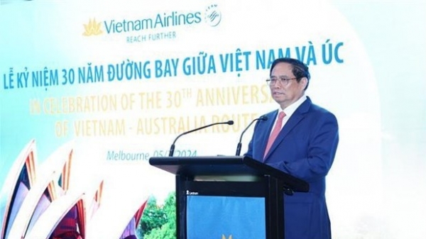 PM Pham Minh Chinh attends ceremony marking 30 years of Vietnam – Australia direct air route