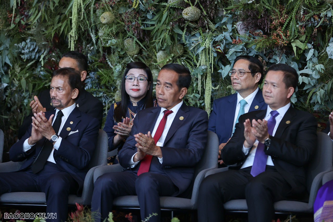 Welcome ceremony held for Heads of delegations to ASEAN-Australia Special Summit