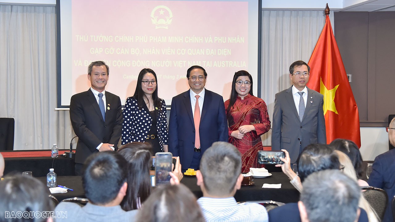PM Pham Minh Chinh meets overseas Vietnamese in Australia