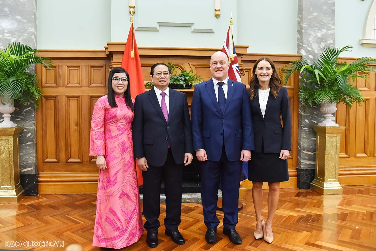 C&oacute; thể khẳng định, chuyến thăm của Thủ tướng đến New Zealand sẽ tạo th&ecirc;m nhiều xung lực mới cho hợp t&aacute;c song phương tr&ecirc;n c&aacute;c lĩnh vực kinh tế, thương mại, gi&aacute;o dục v&agrave; đ&agrave;o tạo, an ninh, quốc ph&ograve;ng, ph&aacute;t hiện v&agrave; khai th&aacute;c tiềm năng hợp t&aacute;c trong c&aacute;c lĩnh vự