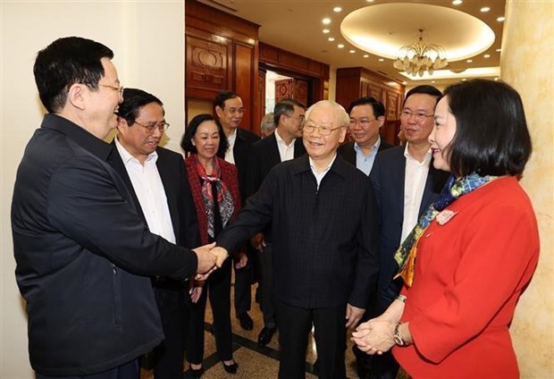 Party leader chairs meeting of personnel sub-committee of 14th National Congress | Politics | Vietnam+ (VietnamPlus)