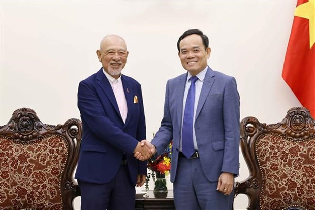Deputy PM Tran Luu Quang receives Nippon Foundation Chairman Yohei Sasakawa