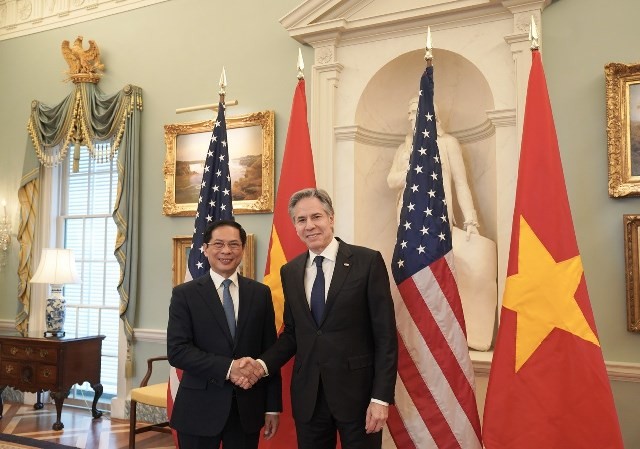 FM Bui Thanh Son, State Secretary Antony Blinken co-chair Vietnam-US Foreign Ministerial Dialogue