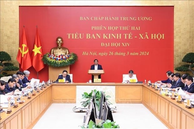PM Pham Minh Chinh chairs 2nd meeting of 14th National Party Congress’s socio-economic subcommittee